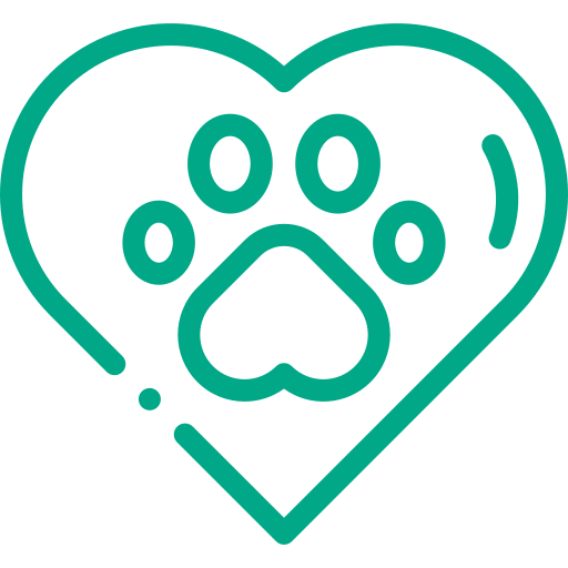 Paw Inside Heart Icon