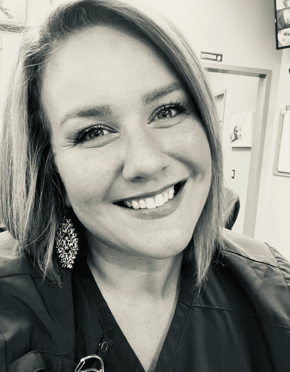 Hospital Manager, Cassidy Brooks, smiling